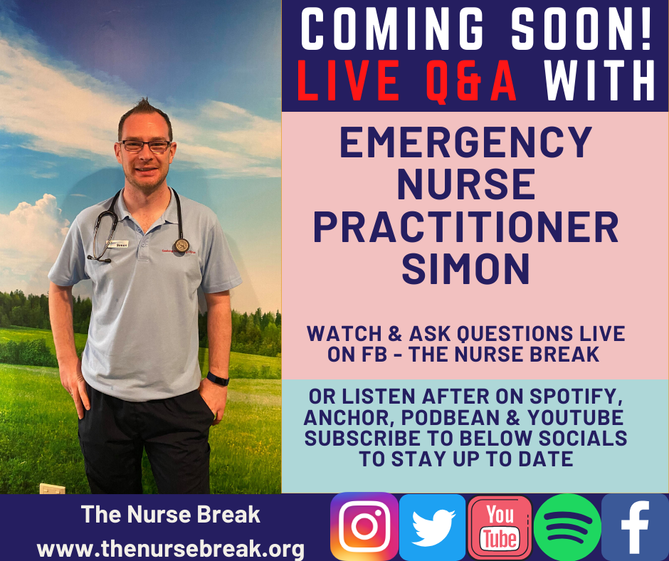 *Podcast* Adult/Paed Emergency Nurse Practitioner Q&A with Simon!