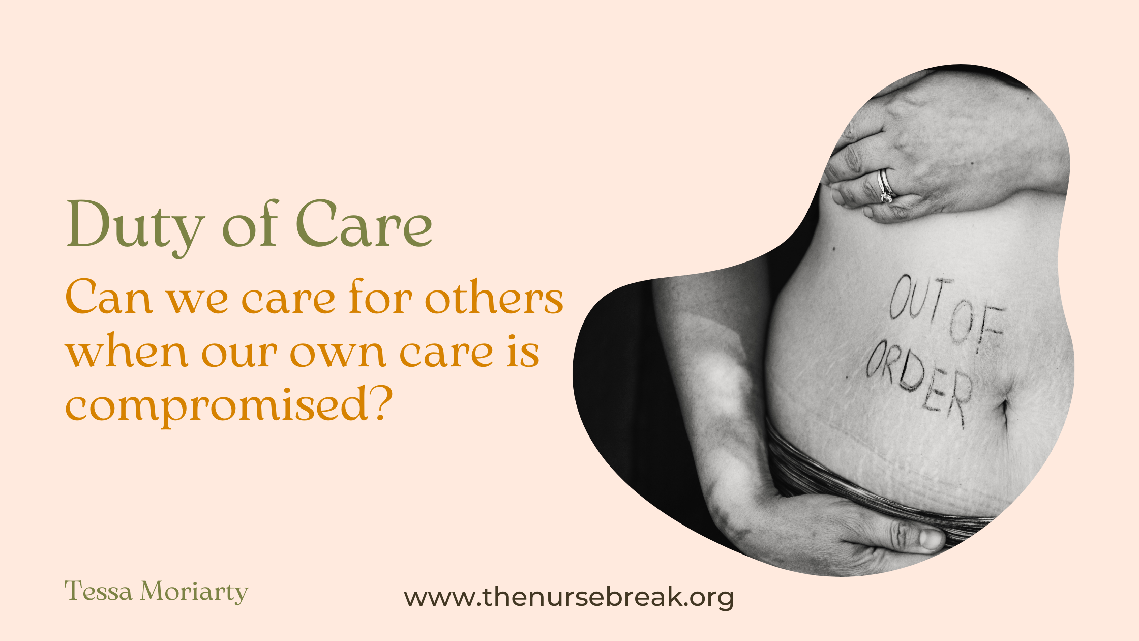 Can we care for others when our own care is compromised? 